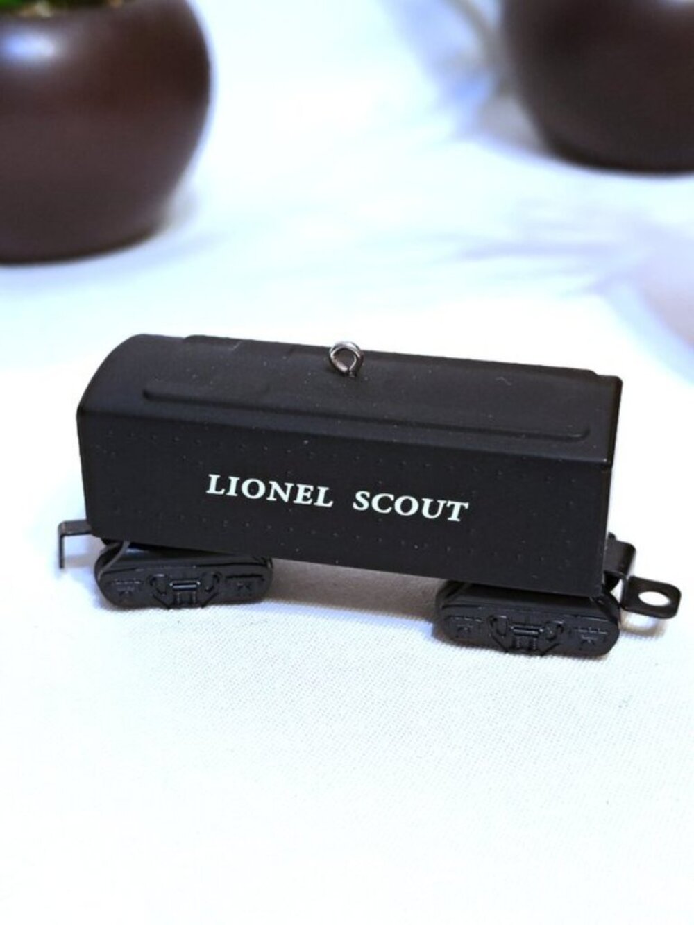 Lionel Scout Box Car Train Hallmark Christmas Ornament